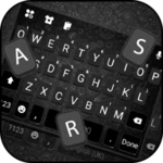 Logo of SMS Black Chat Keyboard Backgr android Application 